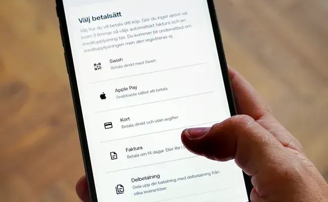 Val av betalmetod